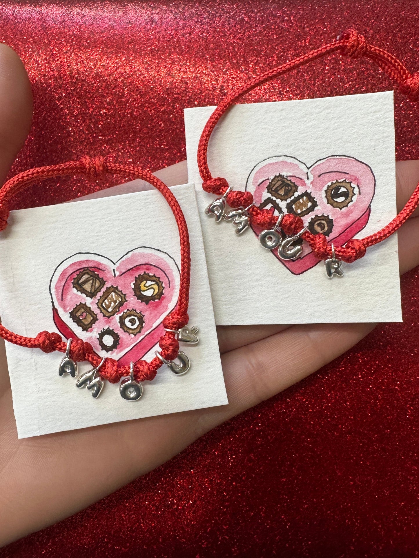 Single Mini Juicy Bubble Letters Bracelet