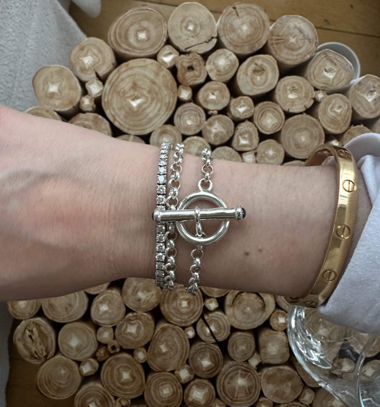 XL Silver Toggle