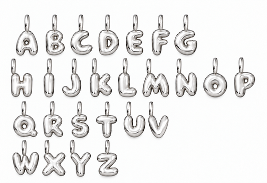 Silver Mini Juicy Bubble Letter