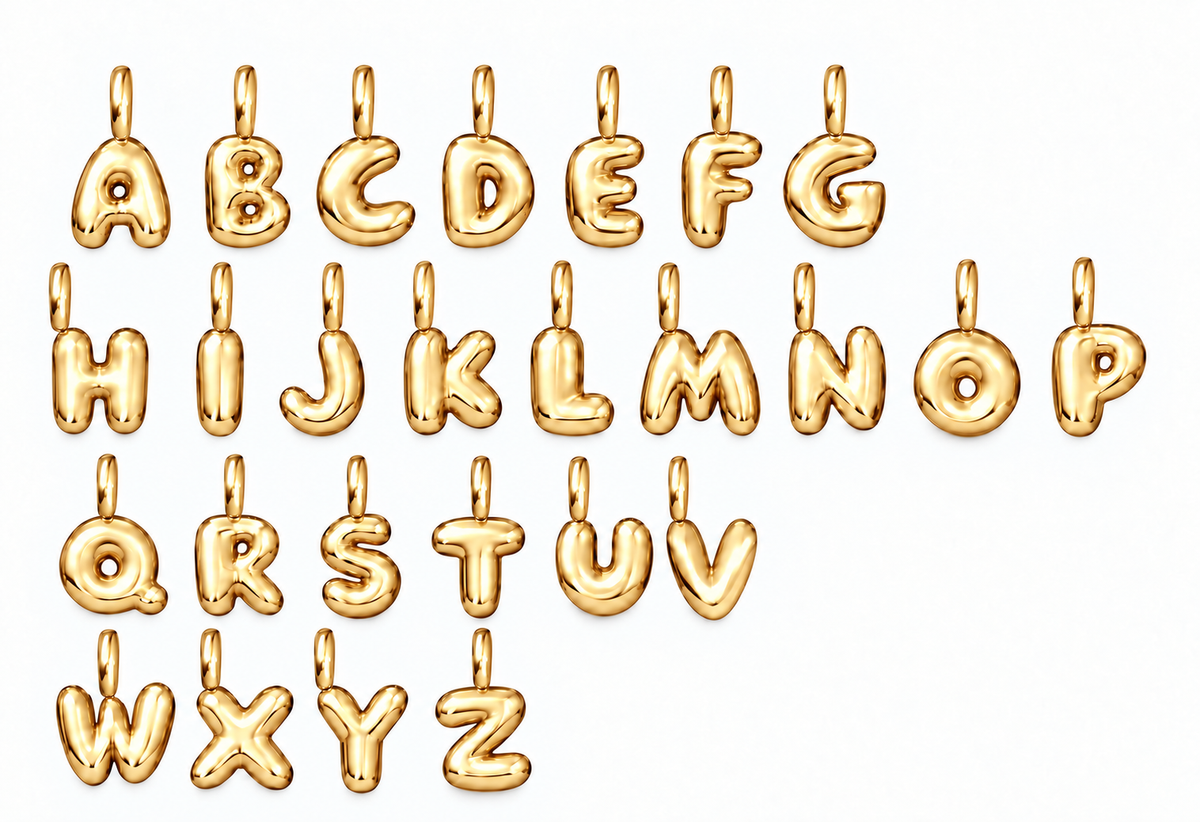 Gold Mini Juicy Bubble Letter