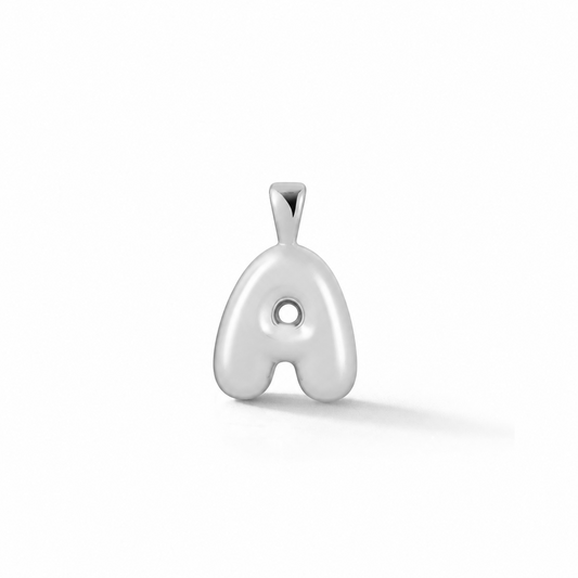 Silver Mini Juicy Bubble Letter